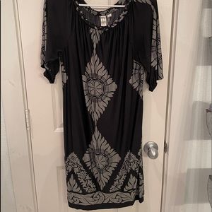 Black and grey dress